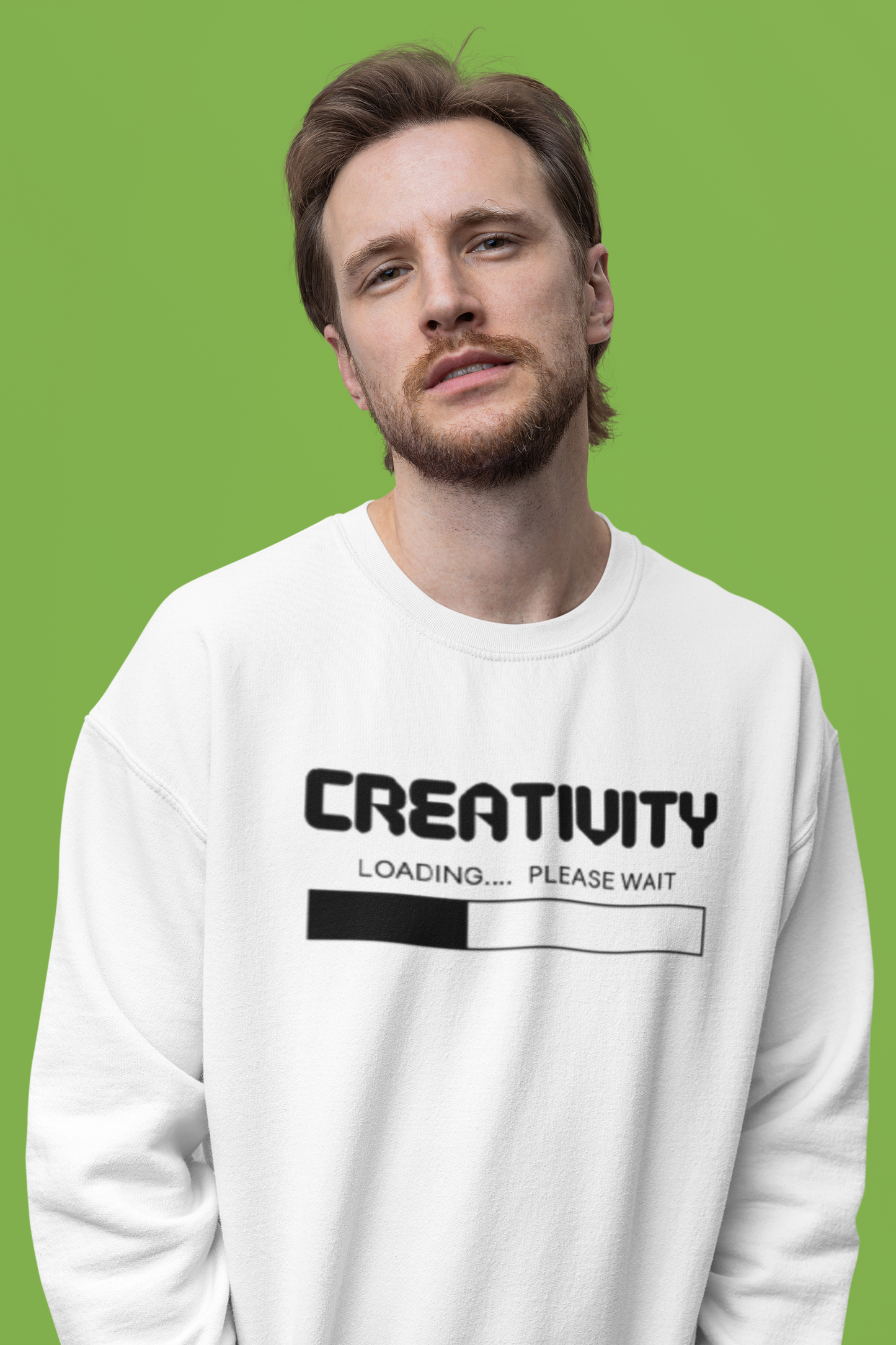 Creativity Loading Crewneck Sweatshirt - Unisex Heavy Blend