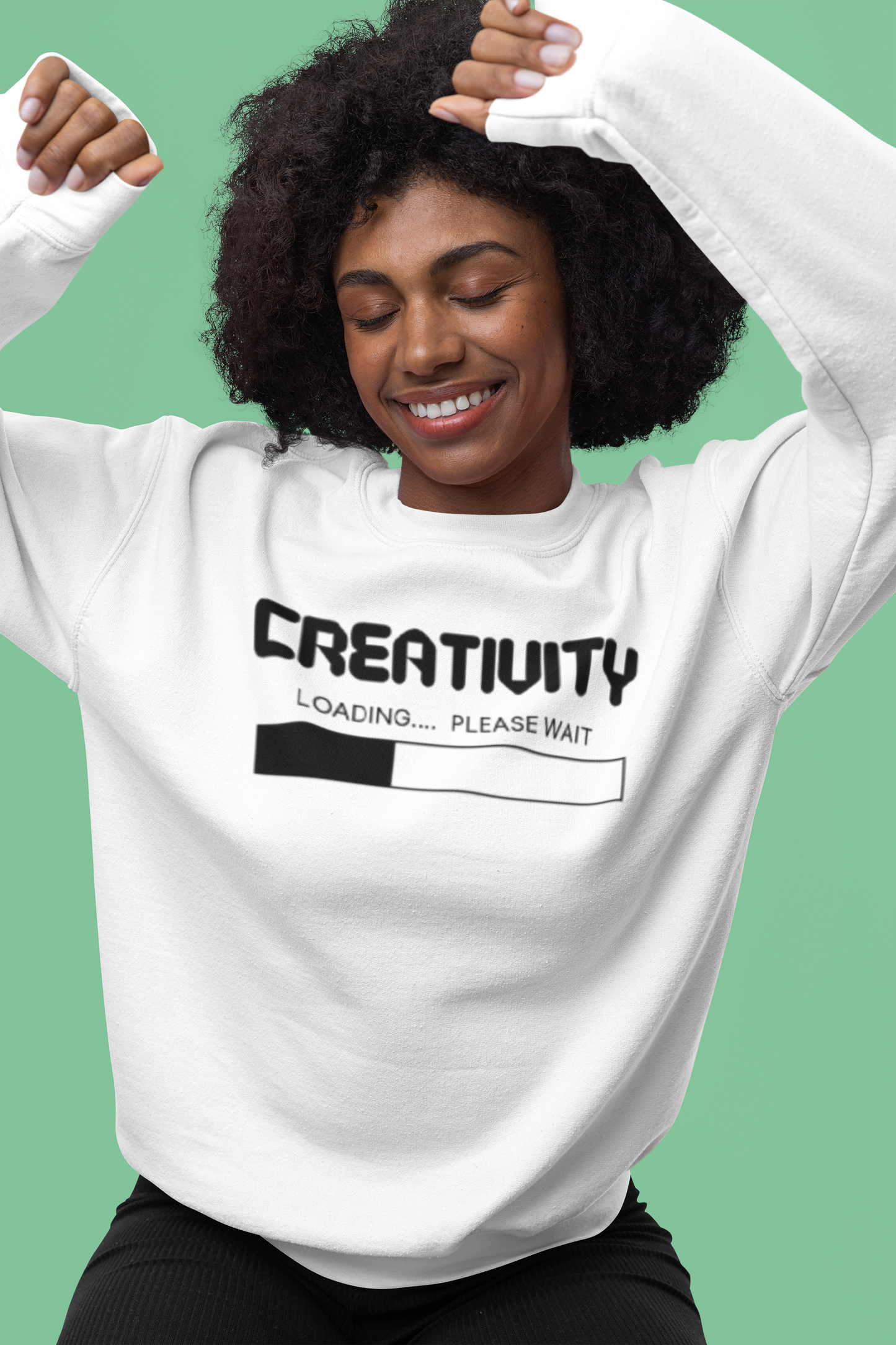 Creativity Loading Crewneck Sweatshirt - Unisex Heavy Blend